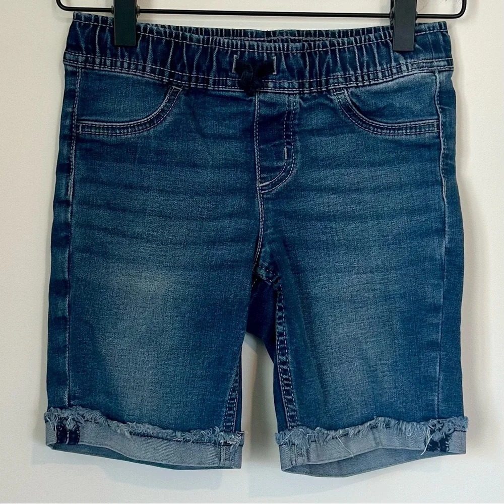 Justice Dark Blue Denim Shorts - Girls 10 Slim